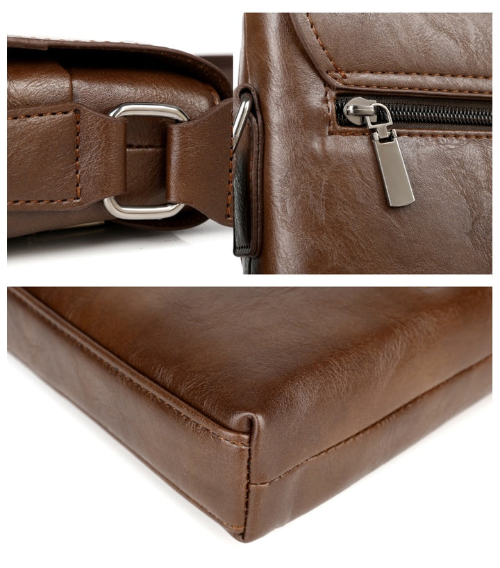 Luxury Leather Crossbody (auburn)